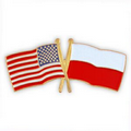 USA & Poland Flag Pin